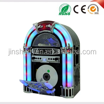 Mini BT Jukebox portátil, CD e MP3 Player, Rádio retro AUX