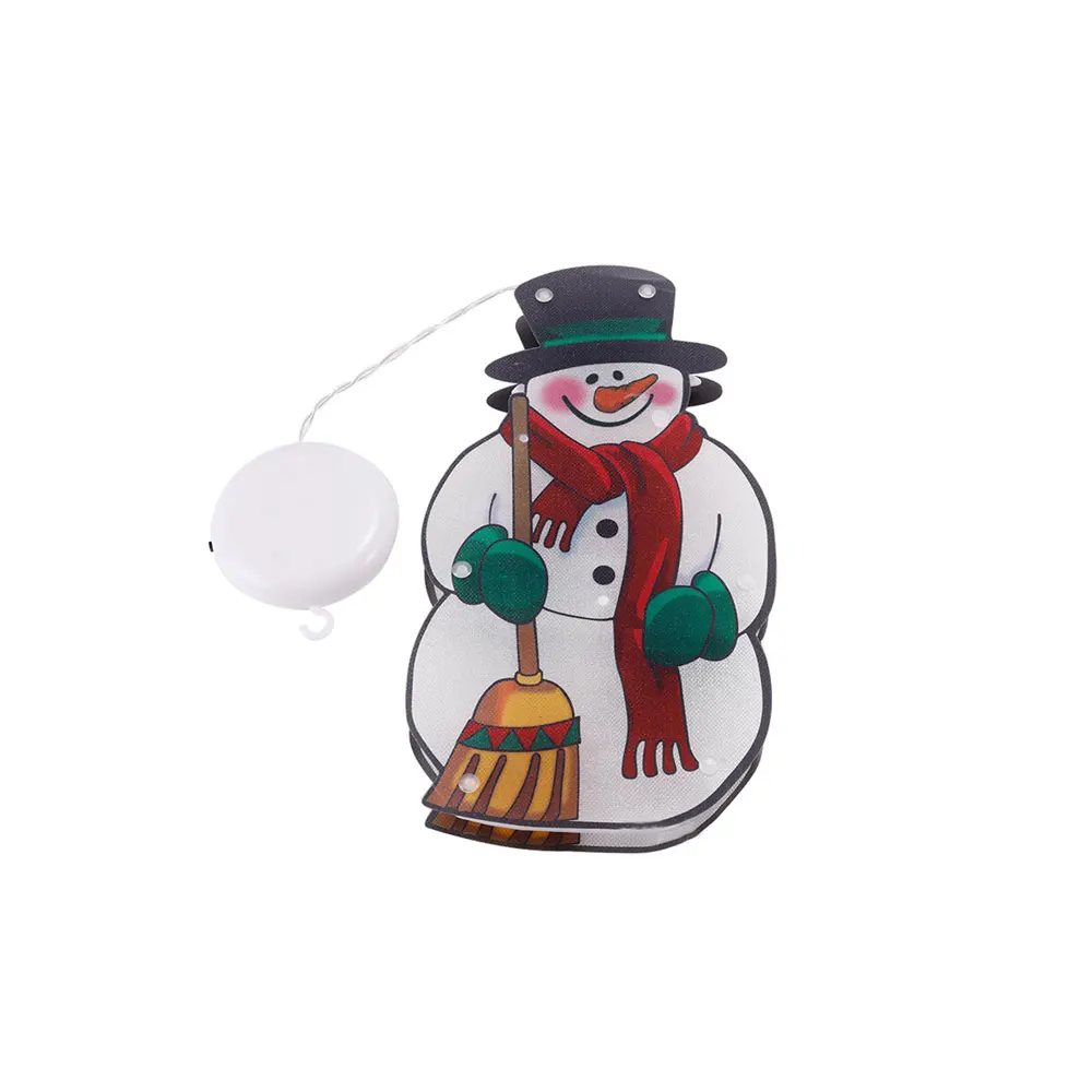 Santa Claus/Bell/snowman LED Christmas Light Window Hanging Lamp Fairy Lights Merry Chirstmas Navidad Led Light Home Decorations