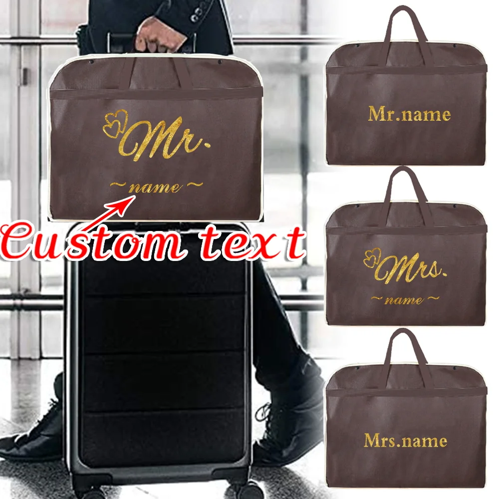 

Personalized Customized Brown Dust Cover Moisture-proof Suit Jacket Dust Cover Storage Bag Hanging Pocket Storage Bag
