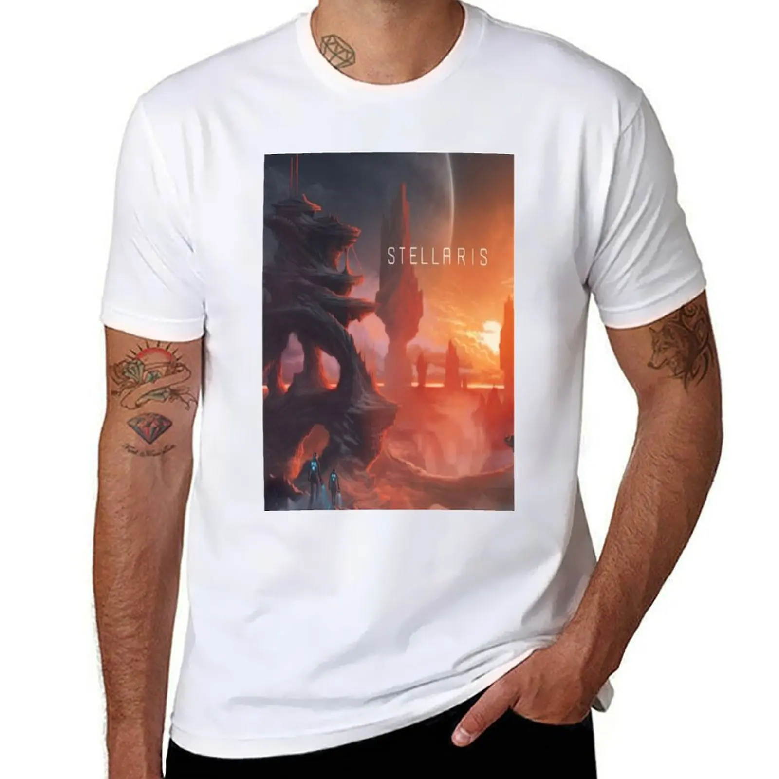 

Stellaris T-Shirt anime t shirts for man t shirts for man pack cotton T-Shirt