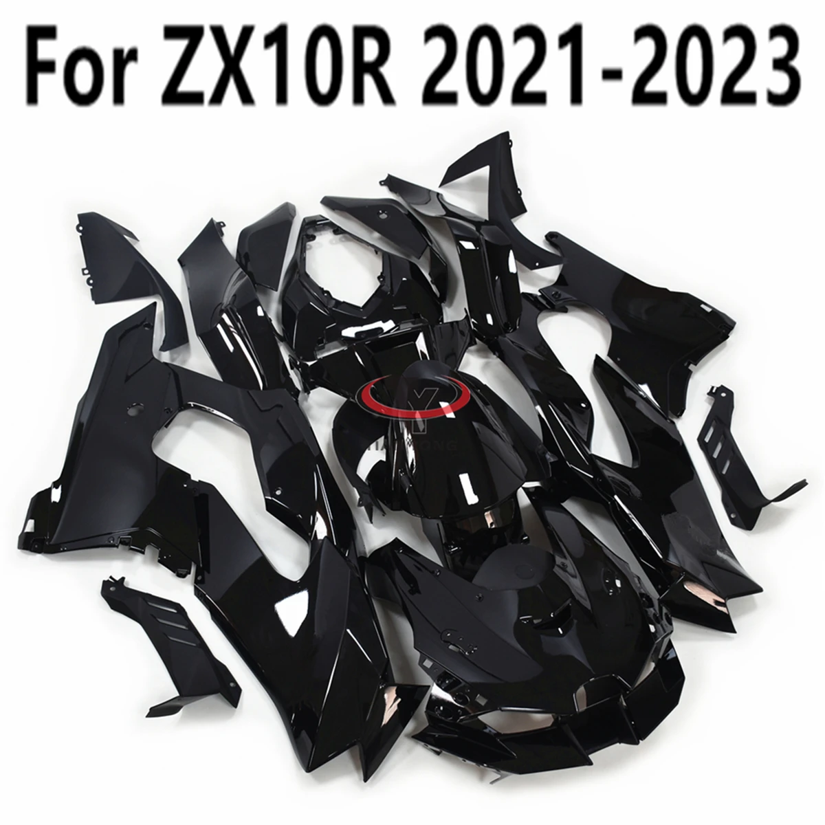 

For ZX10RR ZX10R ZX 10R 2021-2022-2023 All bright black Motorcycle Full Fairing Kit Bodywork Cowling Injection Customize