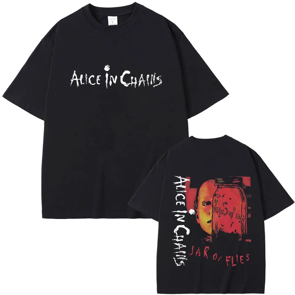Rock Band Alice in Chains Jar of Flies Album T-shirt Summer Men Women Vintage Casual Cotton T Shirts Unisex Fashion Streetwear