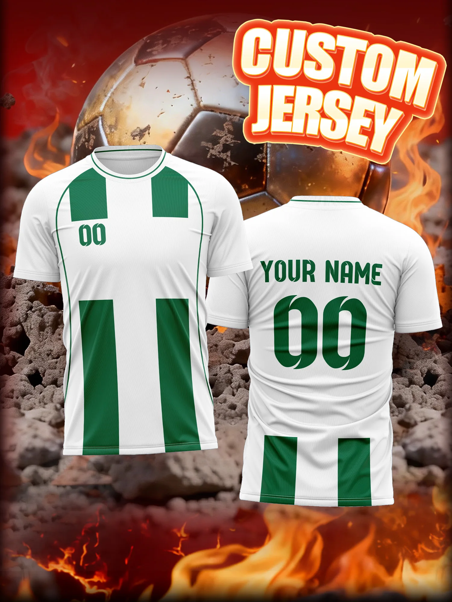 

Футбольная форма с индивидуальным изображением, номером и именем, комплект для малышей, легкая детская футбольная одежда