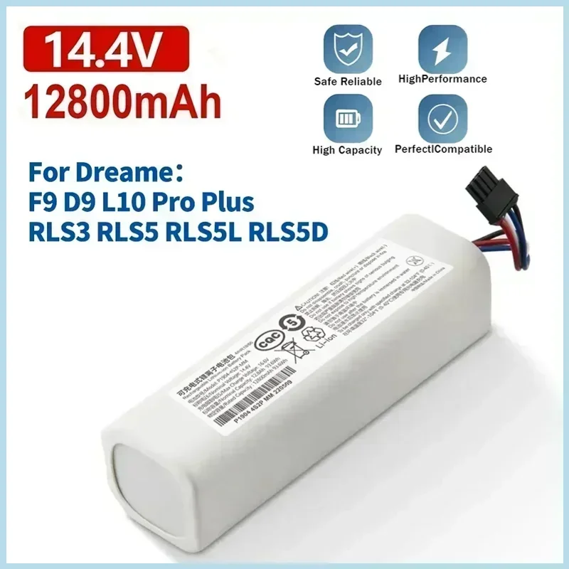 Originele 14.4V Robotstofzuiger Vervangende Batterij Voor Dreame F9 D9 L10 Pro Plus RLS3 RLS5 RLS5L RLS5D Accessoires onderdelen