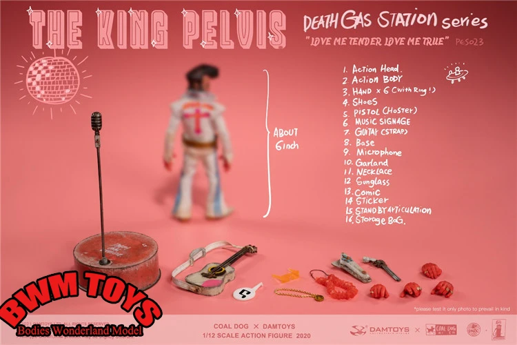 DAMTOYS PES023 1/12 Scale THE KING PELVIS Death Gas Station Series Coal Factory Black Dog 6 inch Full Set Action Figures Doll