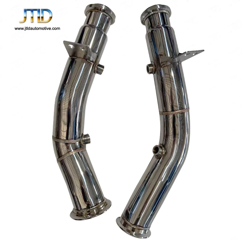 

JTLD High Quality Stainless Steel Catless Exhaust Downpipe For Mercedes BENZ W205 C43 Exhaust System Car Assecories Escape