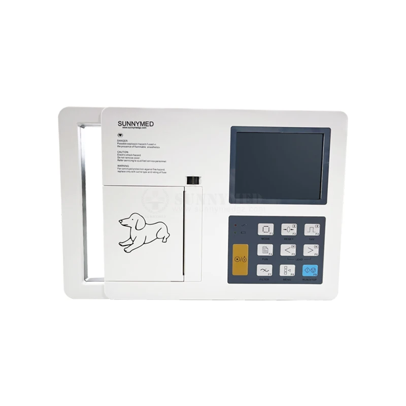 SY-W052 Animal ECG Touch Screen Portable Electrocardiogram 6 Channel Veterinary ECG Machine with Interpretation