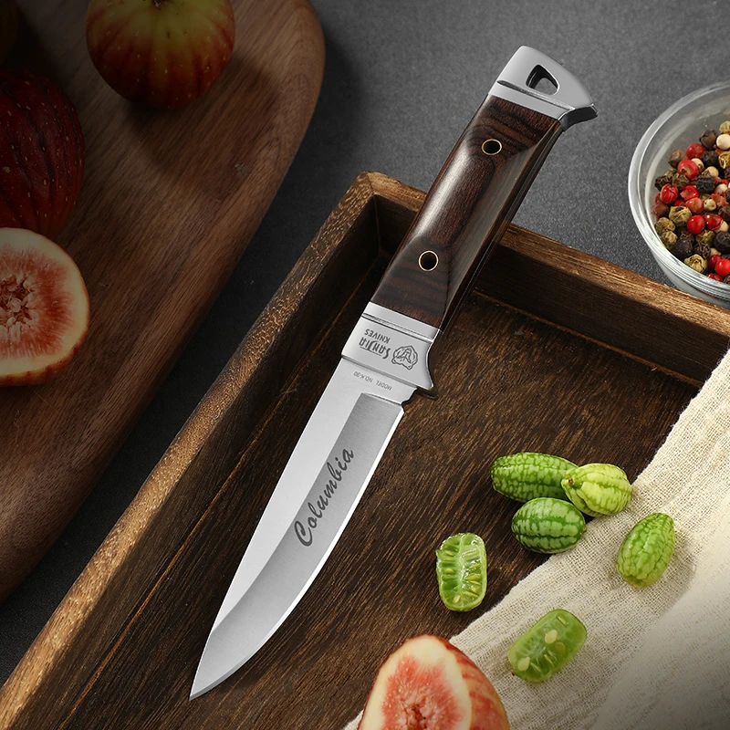 Outdoor knife hunting knives camping high quality profesional self-defense  multifunctional portable eating meat fruit knife