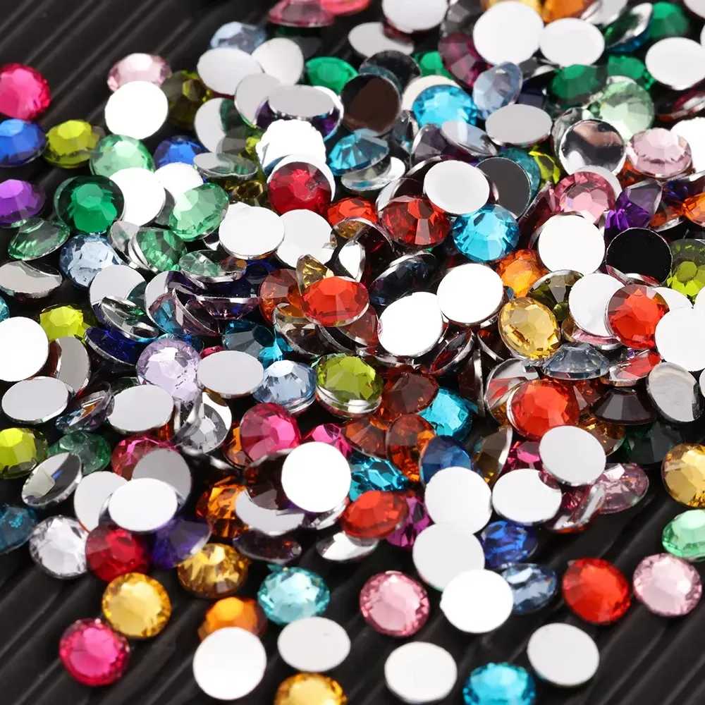 size 2mm3mm4mm5mm6mm Big Package Resin Non Hot Fix Rhinestones Bulk Wholesale Flat Crystals Nail Diy Glitters Cтразы Stone