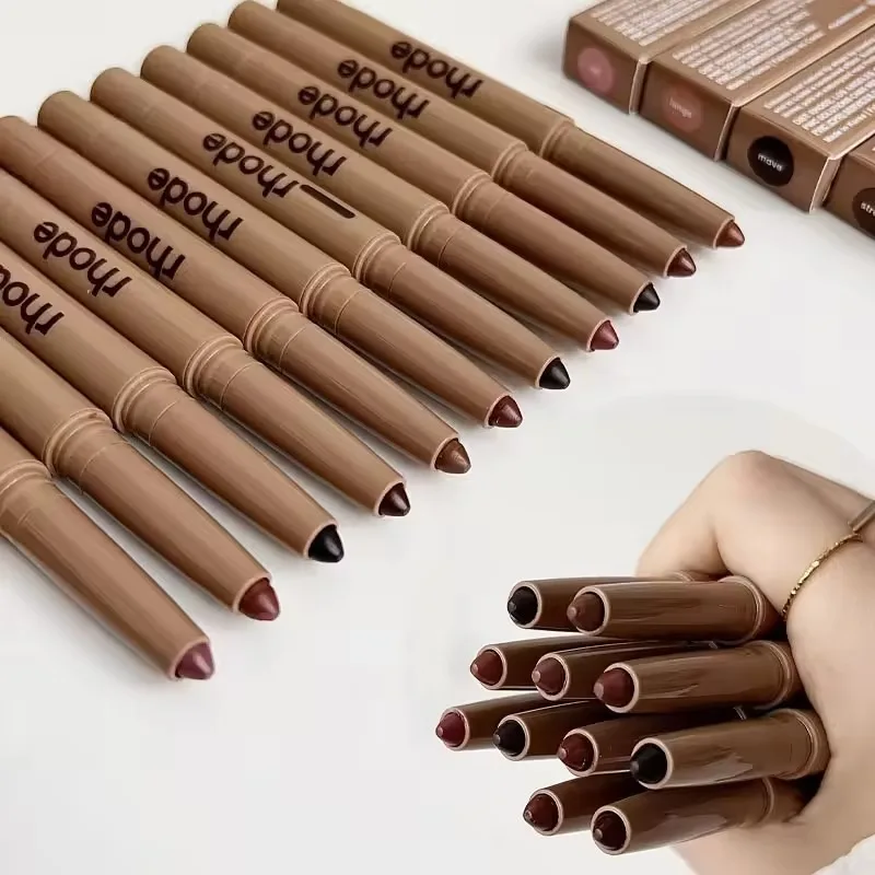 2025 جديد الجلد الببتيد الشفاه شكل القلم الشفاه بطانة طويلة الأمد الشفاه تينت قلم رصاص ماكياج أحمر الشفاه مسحوق أحمر الخدود لمعان روج ماكياج #1