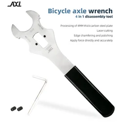 4 In 1 Mountain Bike Square Hole Bottom Bracket Install Removal Tool 36MM 44MM 48MM Wrench MTB Bicycle Nut Screw Spanner