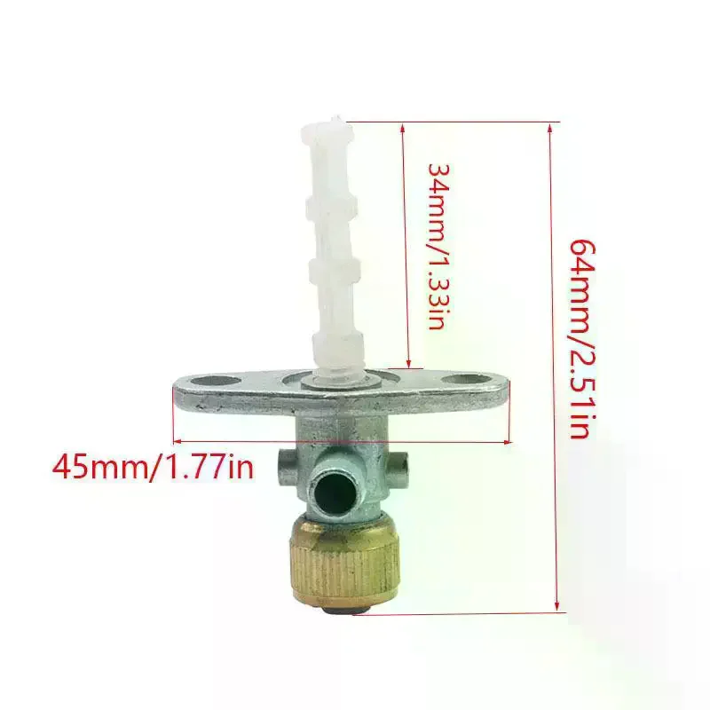 Universal Motorcycle Fuel Tank Petcock Valve Replacement Fuel Tap Heavy-Duty Gas Tap Replacement For Motorbike Modification