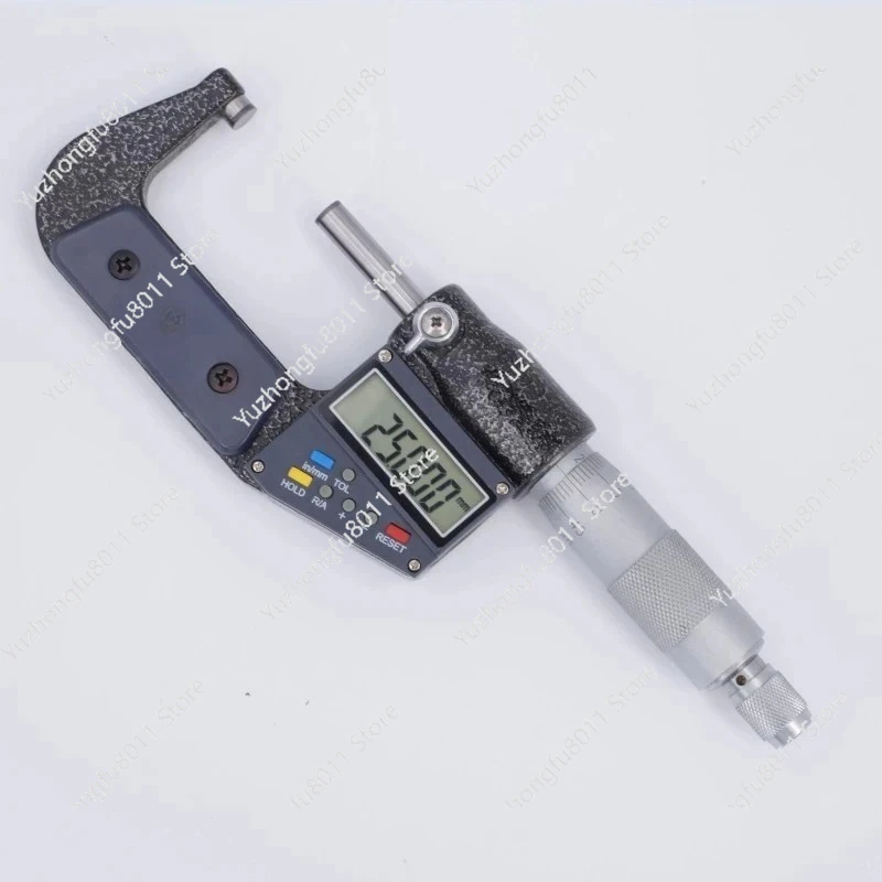 25-50mm Digital Outside Micrometer 0.001mm Precision Electronic Gauge - Chrome-plated Stainless Steel Measuring Caliper Tool​