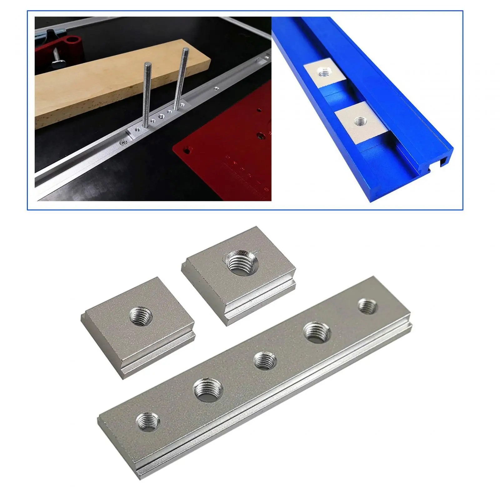 Aluminium Alloy Slot Miter for Woodworking Router Table Saw Easy to Use