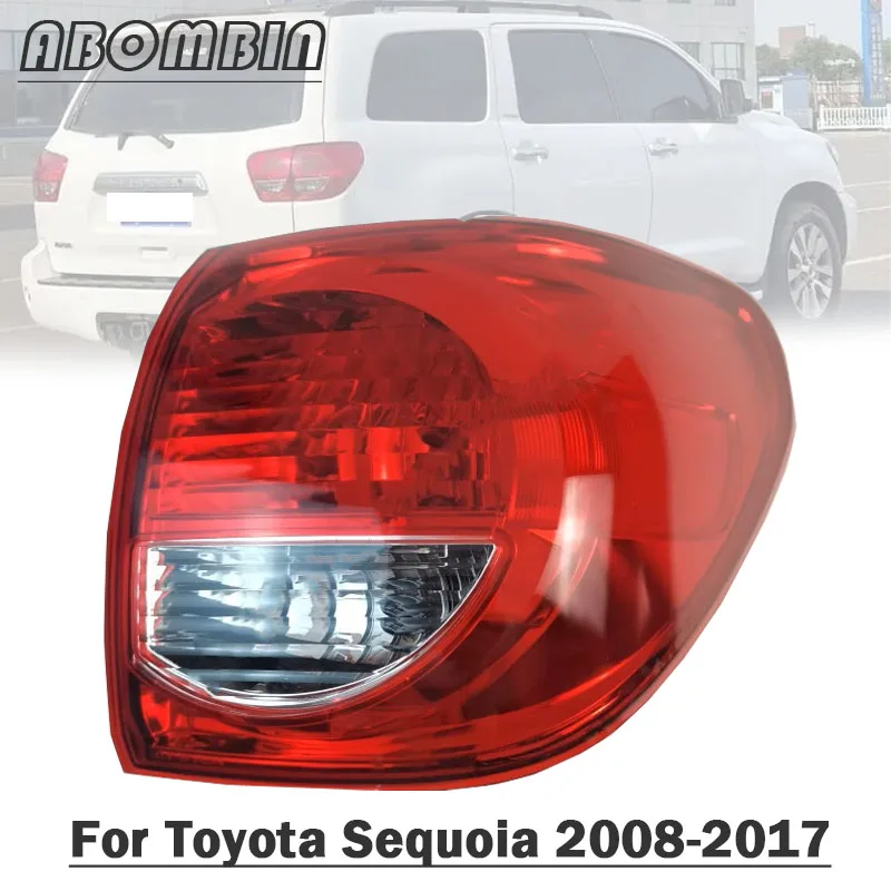 Rear Back Outer Light Cover Outer Tail Lamp Housing Brake Stop Indicator Lamp Shell For Toyota Sequoia 2008-2017