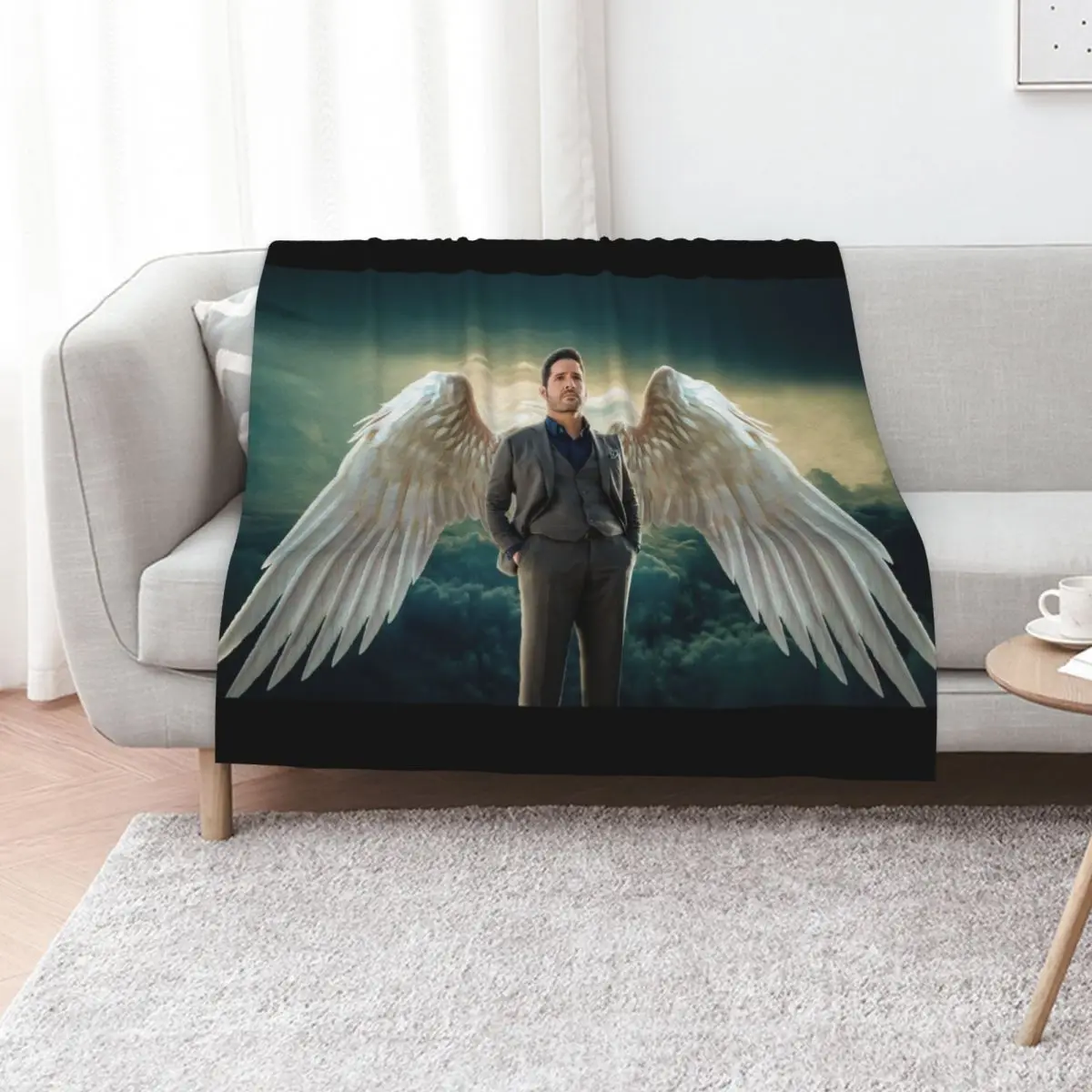Lucifer Heaven Wings Throw Blanket for winter Sofa Quilt Bed Baby Winter beds Sofa Throw Blankets
