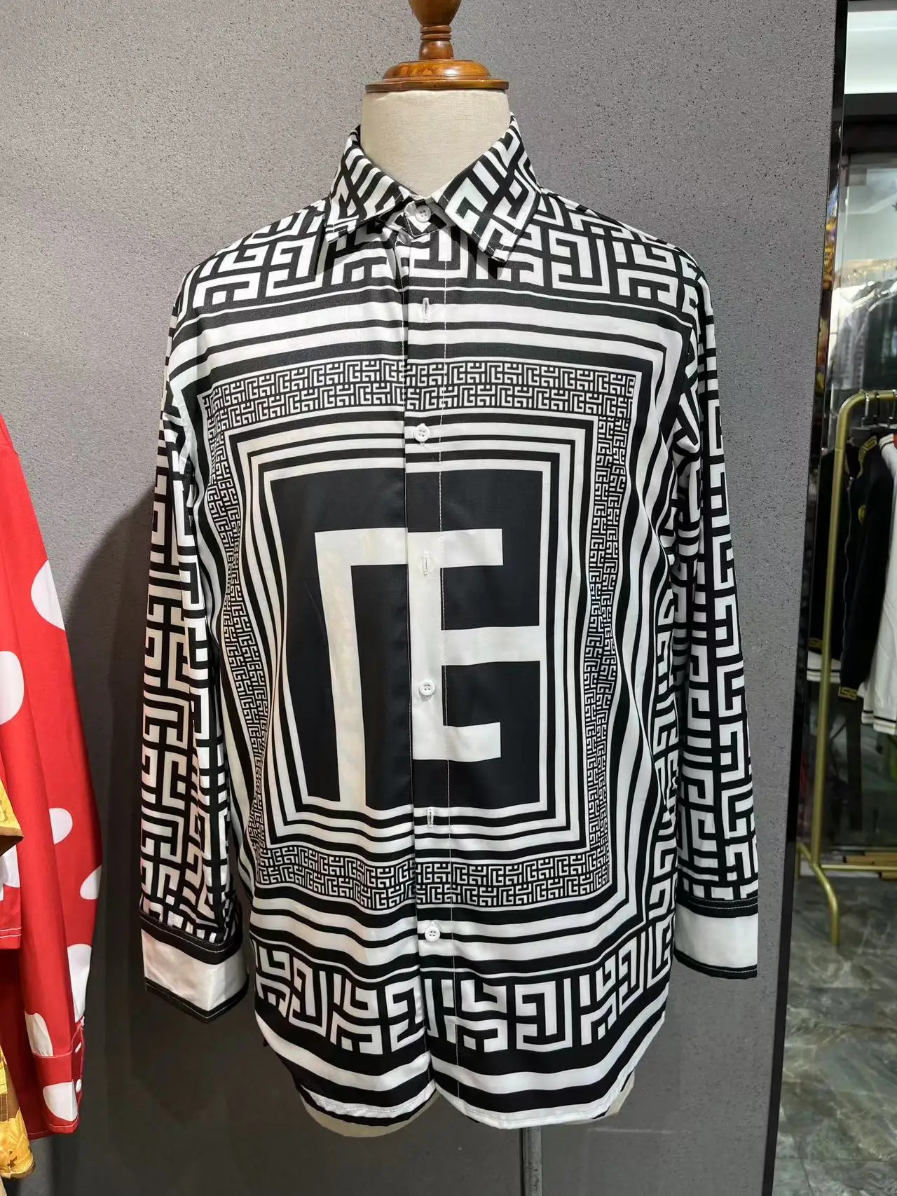 

ui0458 Fashion Men's Shirts 2023 Runway Luxury European Design party style Men's Clothing