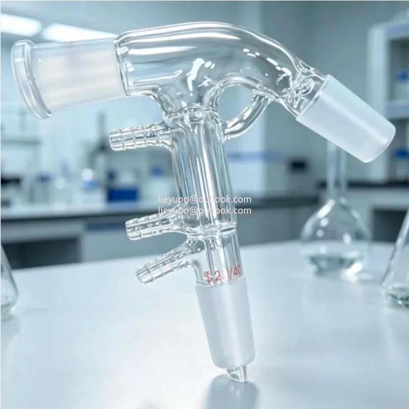 Lab Glass Distillation Connecting Tube 24/40 Joint Vigreux Column Type Distillation Equipment