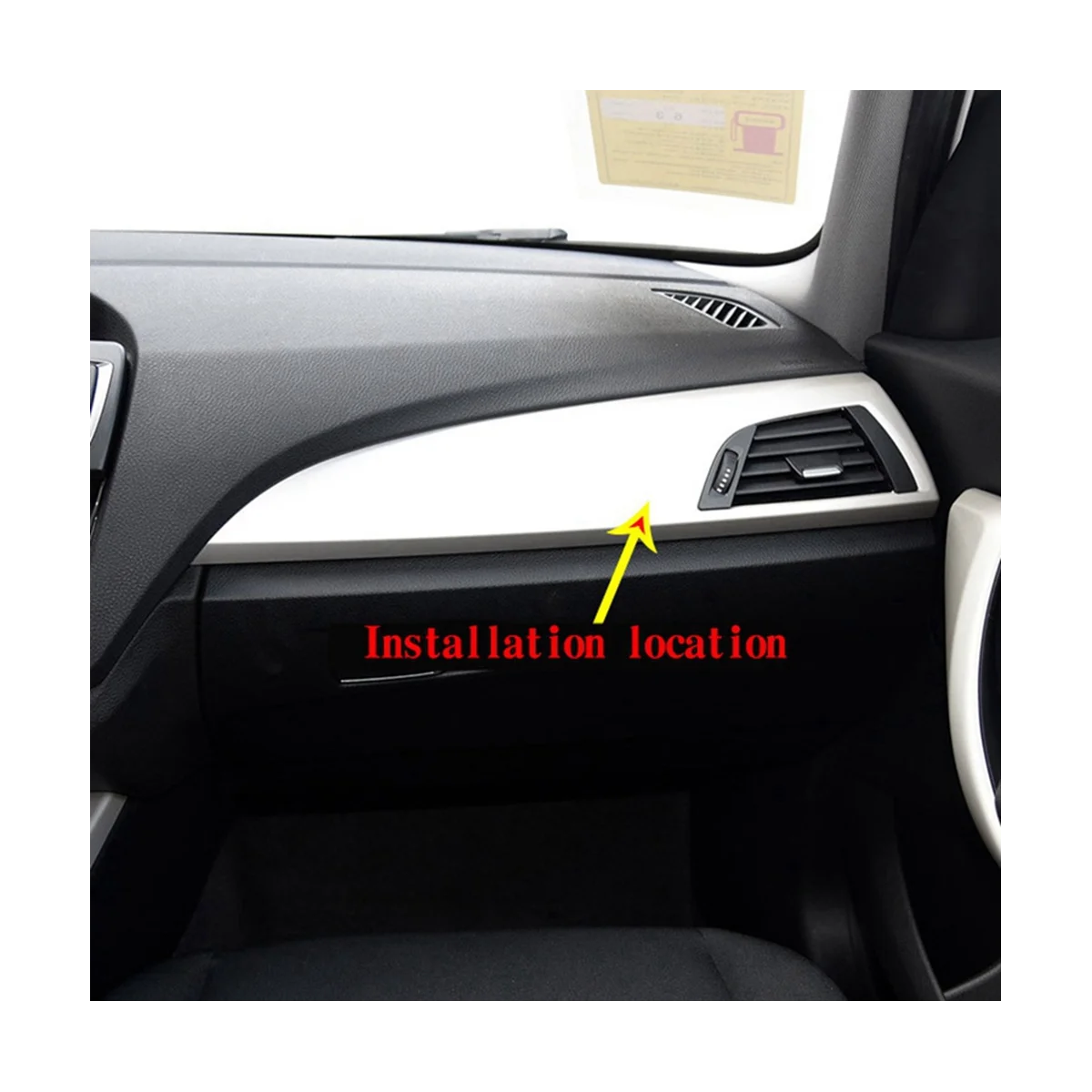 Firmly Car Dashboard Side Air Conditioner Outlet Panel Cover Stickers for BMW 1 2 Series F20 F21 F22 F23 2012-2017