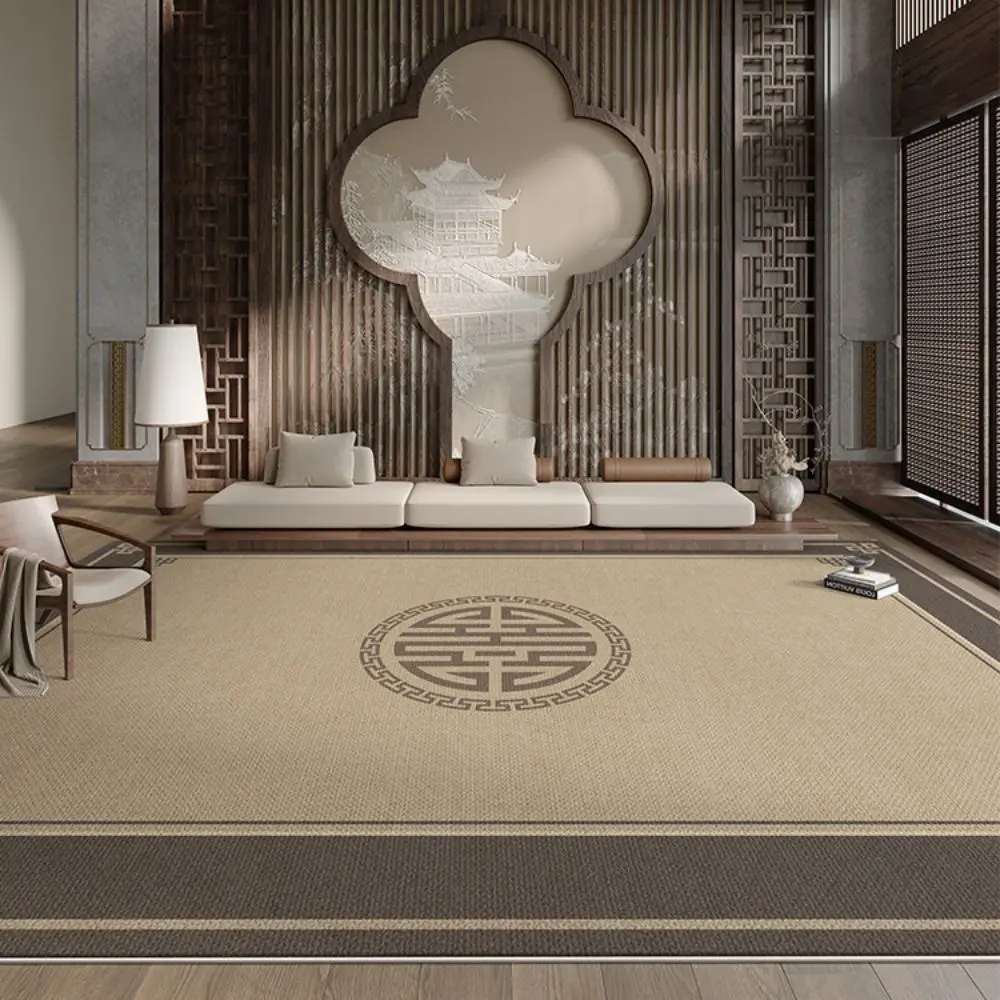 

VIKAMA Chinese Landscape - Pattern Loop Pile Rug, Anti - Static & Comfortable, Indoor Decoration, Light Luxury Home Decor