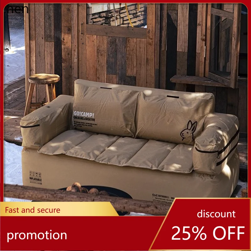 HXL Double and Single Inflatable Sofa with Built-in Air Pump, Comfortable and Portable for Camping and Leisure Home Use