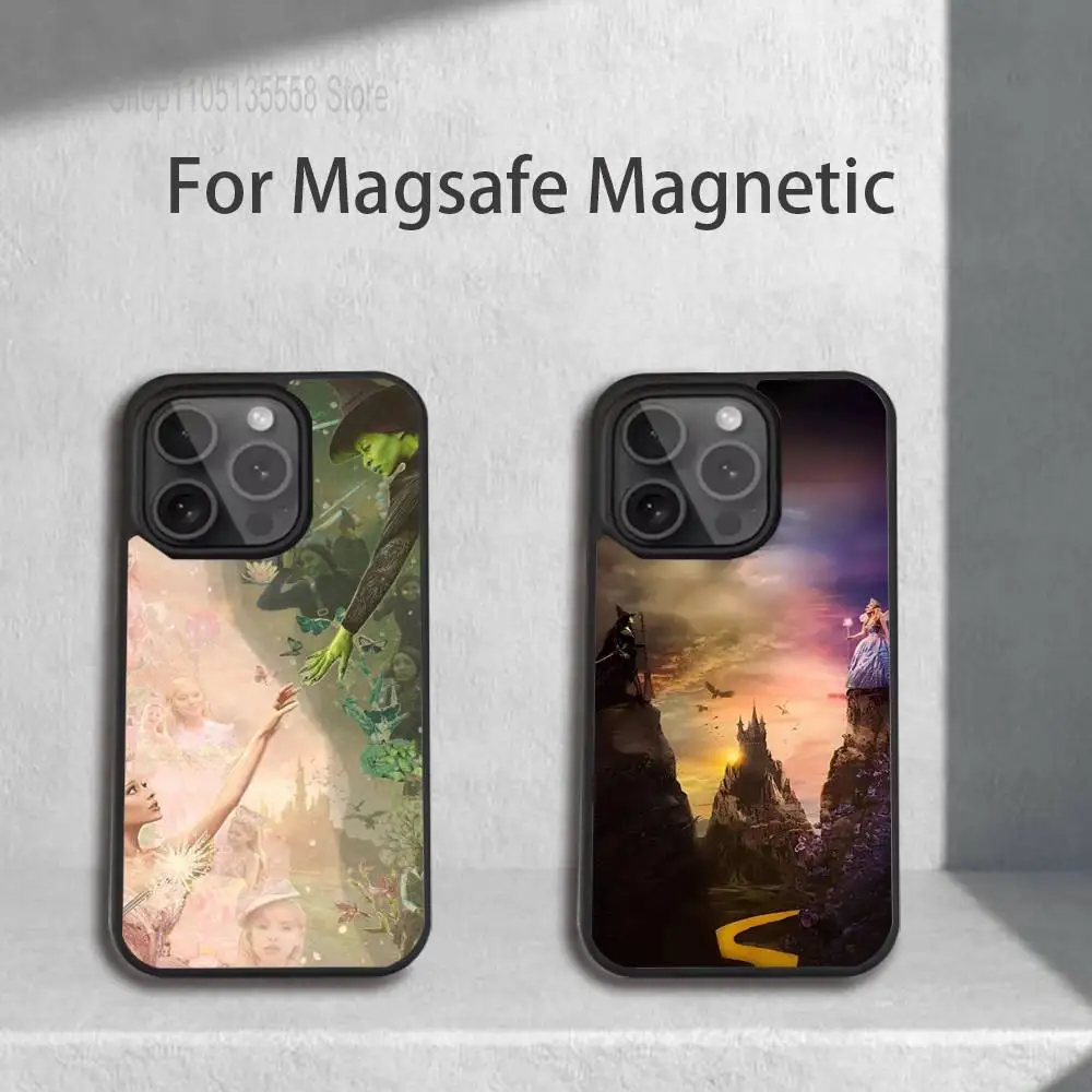 

W-Wicked Musical Green Pink Phone Case For IPhone 17,16,15,Pro,Max,Air,14,Plus,13,12,11 Magesafe Wireless Charge Cover
