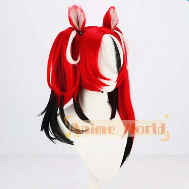 Hololive Virtual YouTuber Hakos Baelz Cosplay Wig Halloween Christmas Woman Men Adult Wig