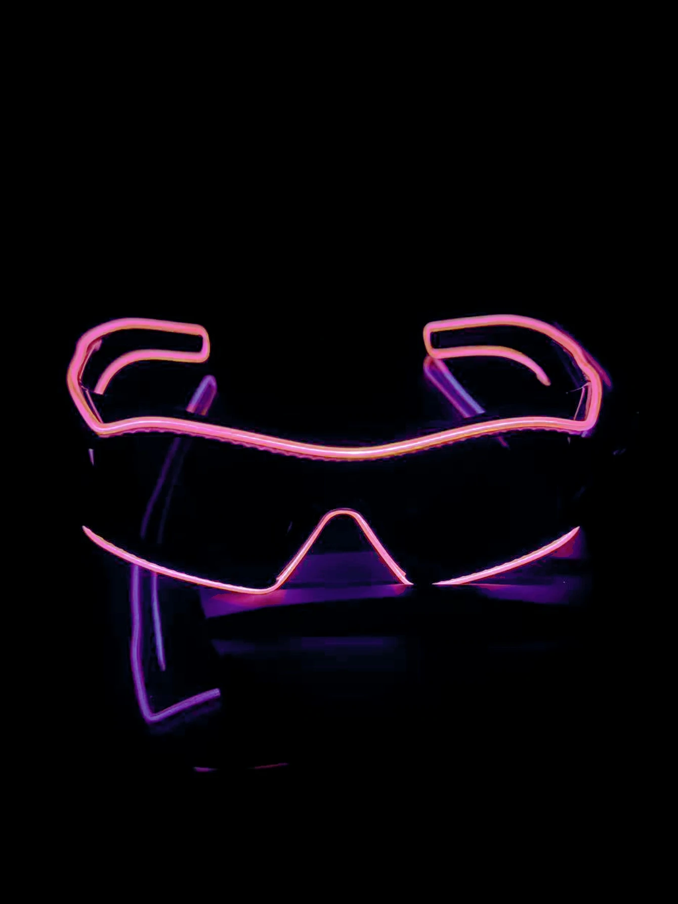 Wireless EL luminous glasses disco luminous LED online celebrity sunglasses pixel KTV bar atmosphere concert flash.