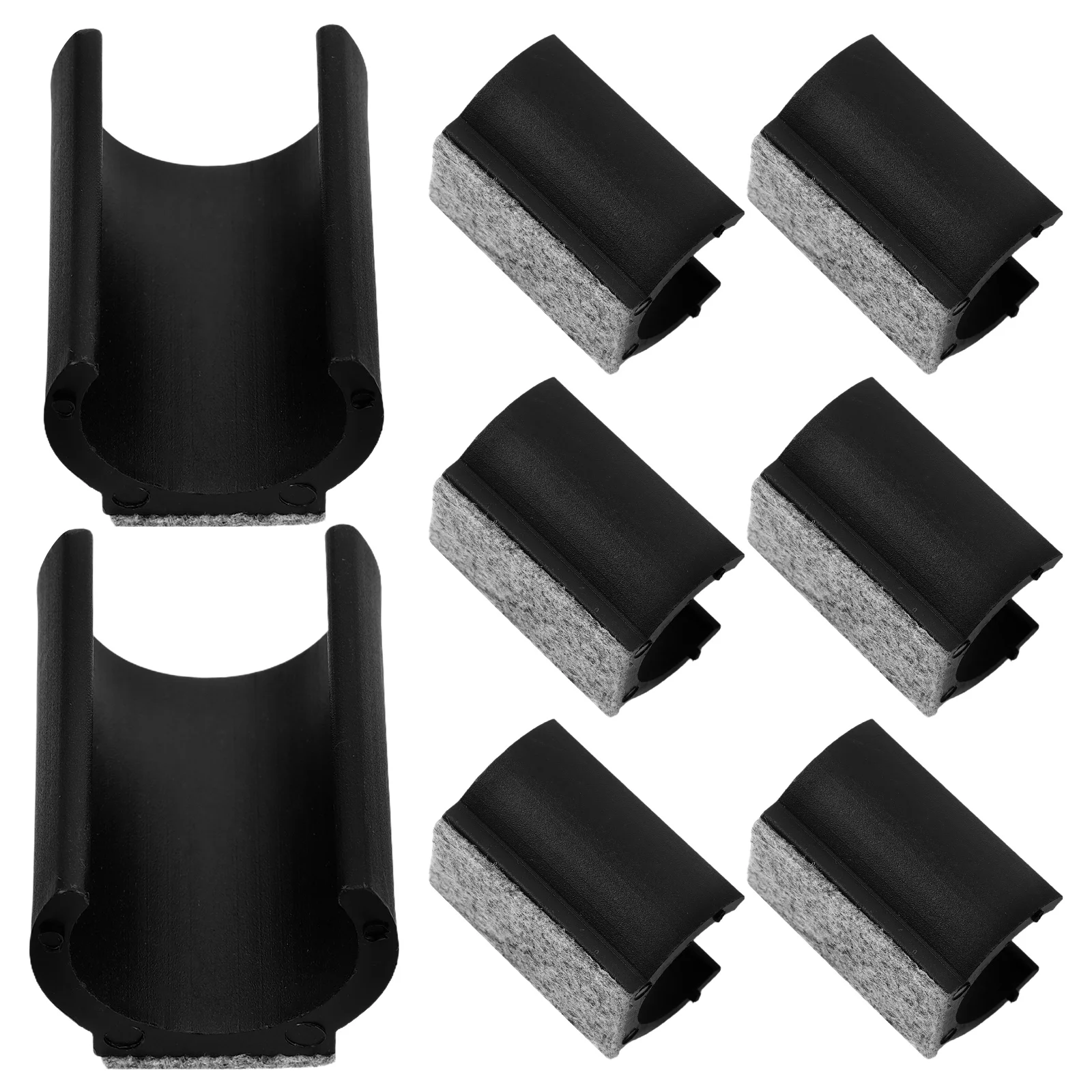 

8pcs Felt Chair Leg Pads U Shaped Anti Scratch Nonskid Furniture Protectors Wool Floor Covers Mats Rectangle Feet Caps
