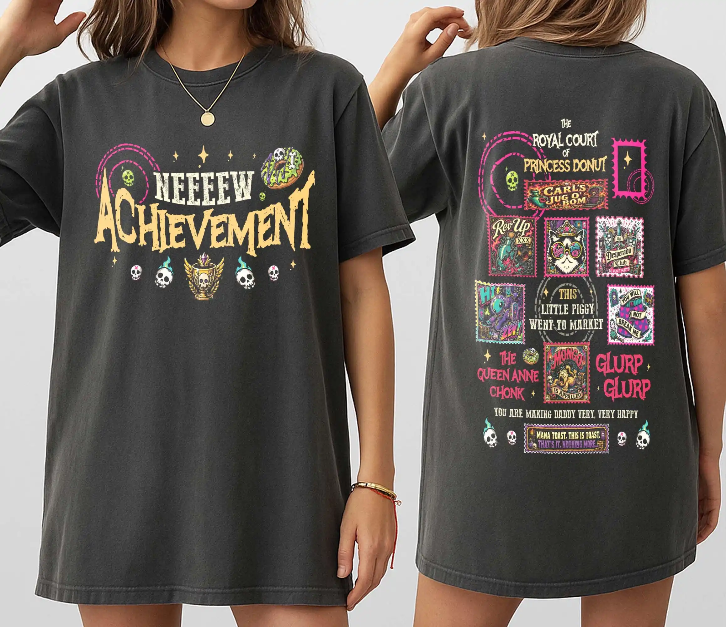 Dungeon Crawler Carl, Dcc, Princess Donut, Mongo, New Achievement Comfort Shirt Gift Tee T-shirt