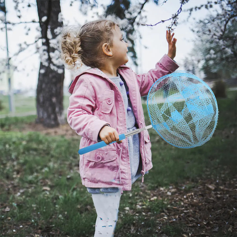 5 pezzi reti da cattura all'aperto rete da farfalla telescopica per bambini allungabile pesca agli insetti strumento di esplorazione della natura rete da farfalla per bambini