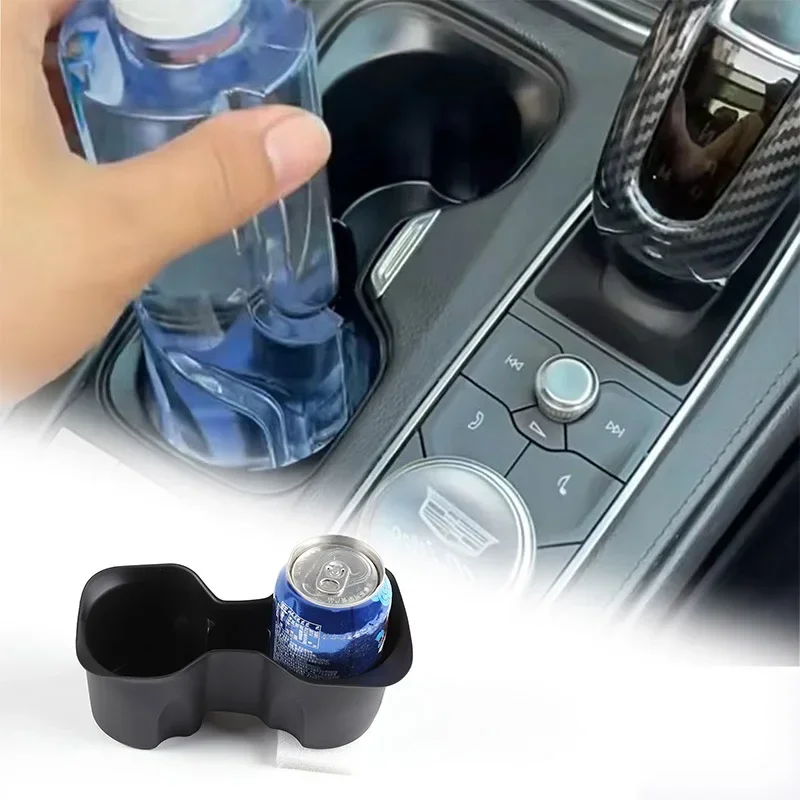 

For Cadillac XT4 TPE Black Car Styling Car Central Control Water Cup Storage Box Sticker Car Interior Protection Accessories