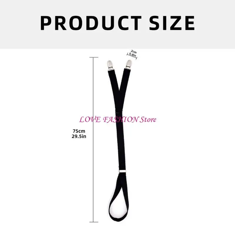 Эластичная рубашка подвязка для взрослых унисекс Простая регулируемая рубашка остается держатель рубашки Y166