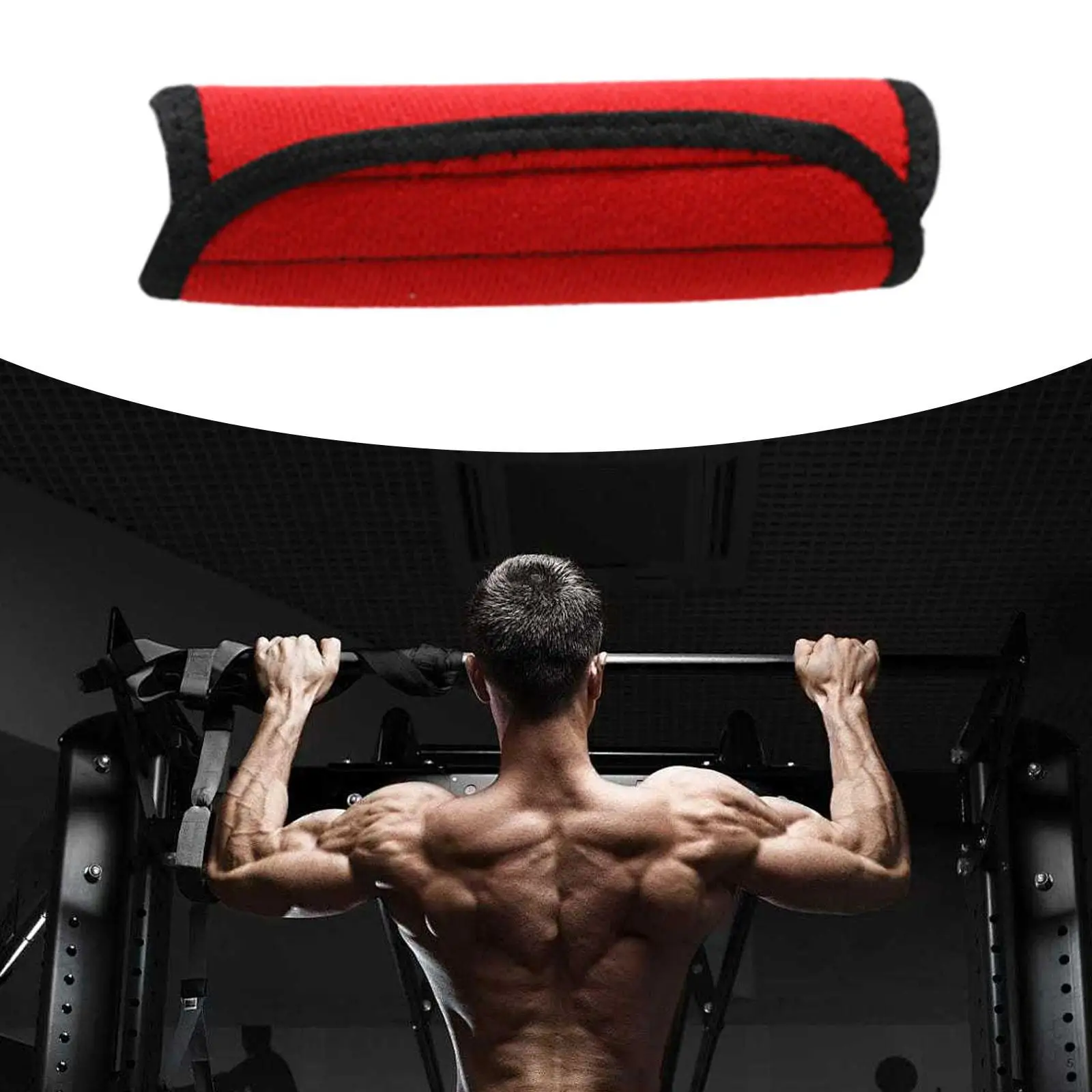 Flexible Barbell Pad Removable Non Slip Cushion Gym Grips Bar Cover for Weight Lifting Crossfit Home Use