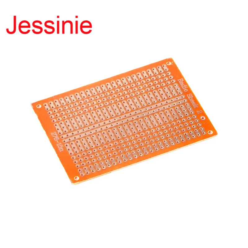 10 sztuk 5*7 PCB uniwersalna płytka 5x7 cm 2.54mm PF jednostronna prototypowa papierowa płytka drukowana 2-3 otwór łączący eksperyment