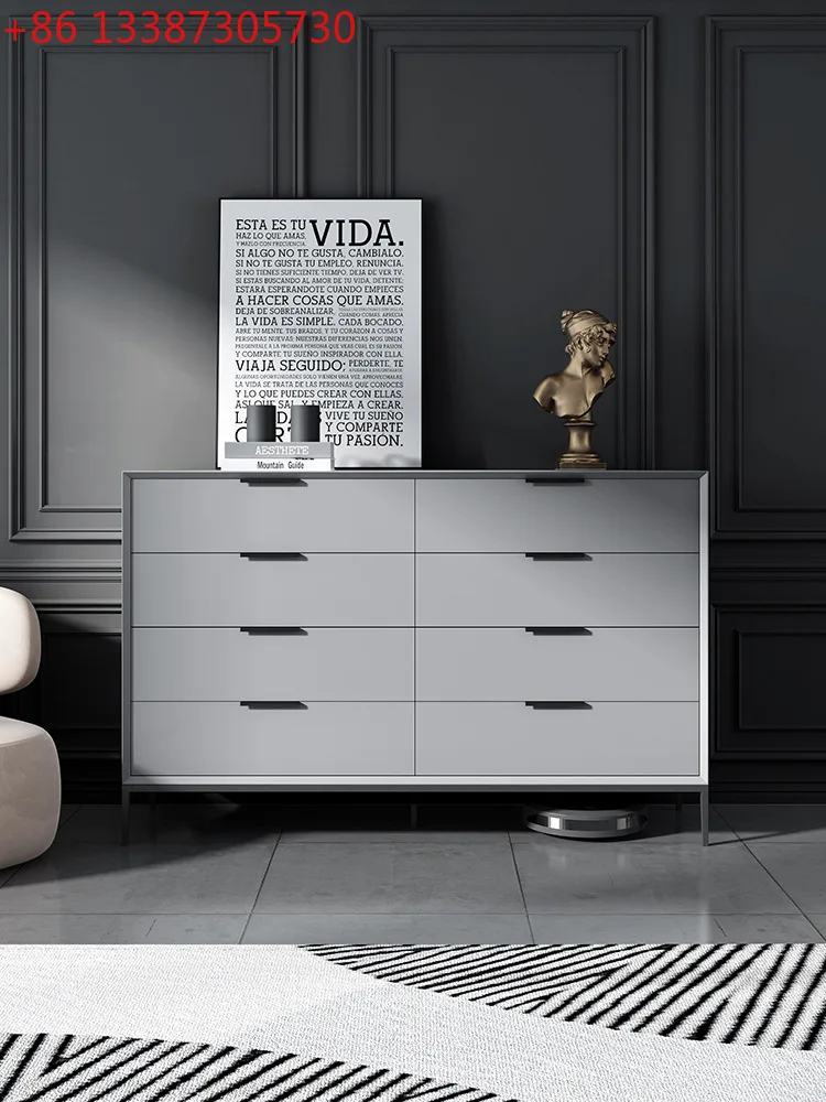 Italian Minimalism Eight Drawer Cabinets Modern Minimalism