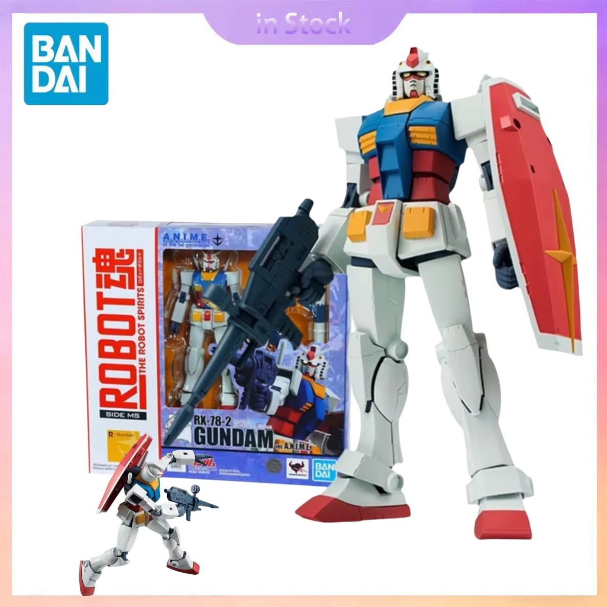 

Bandai Gundam Model Kit - RX-78-2 Gundam Ver Robot Spirits Anime Action Figure Collection in Stock Finished Model Toy Gift