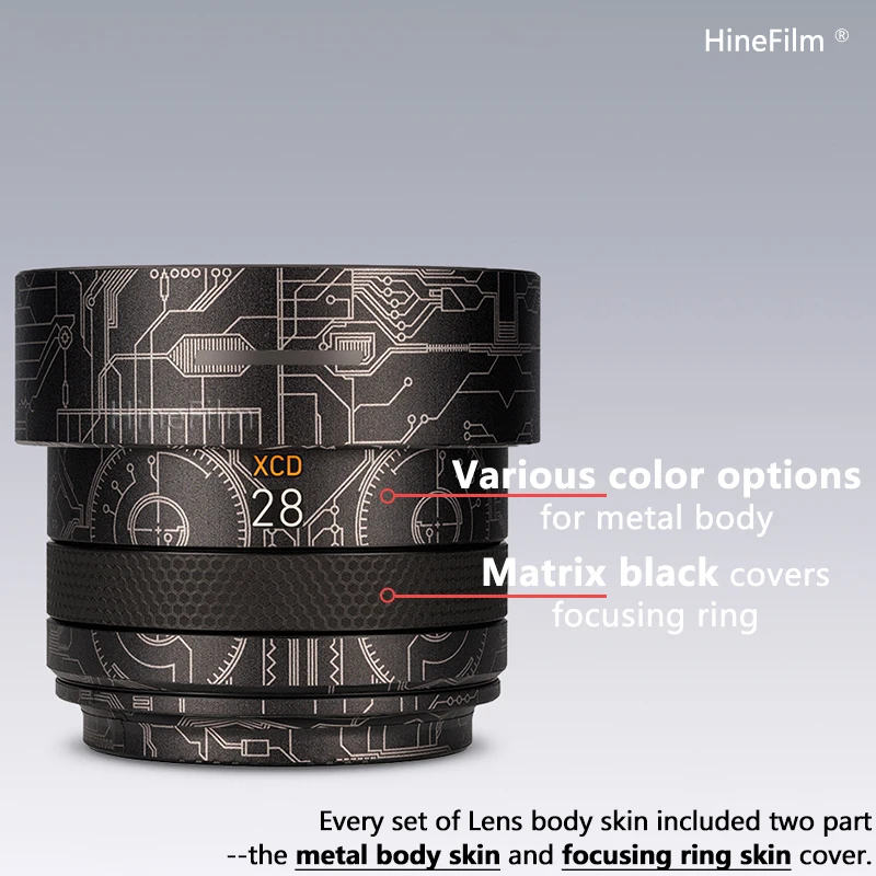 Hinefilm Skin for xcd28 F4 Lens Sticker for Hasselblad XCD 28mm f4 Lens Skin XCD28PF4 Wrap Cover XCD 28P Lens Skin XCD 4/28P