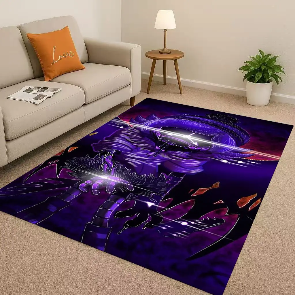 3D Cartoon Murder Drones V Uzi Robot Living Room Non-Slip Area Rug Soft Carpet for Bedroom Playroom Sofa,Easy Clean Home Doormat