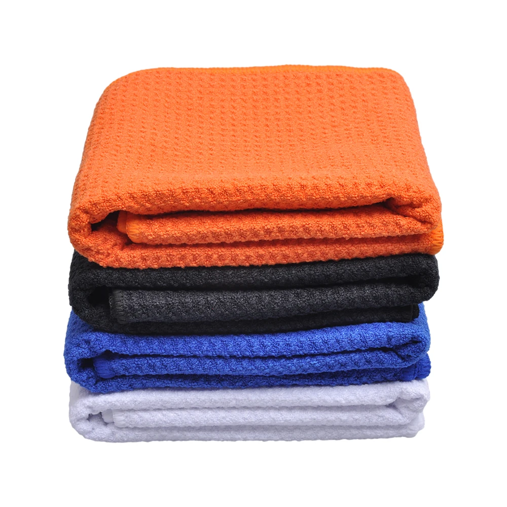 PGM Golf Towel Waffle Pattern Cotton With Carabiner Cleaning Cloth Sports Towel Microfiber Hook Cleans Clubs Balls Bags Hands