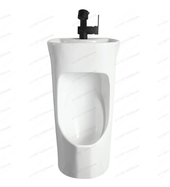 Urinal wall mounted adult men's toilet household ceramic urinal with wash basin urinal