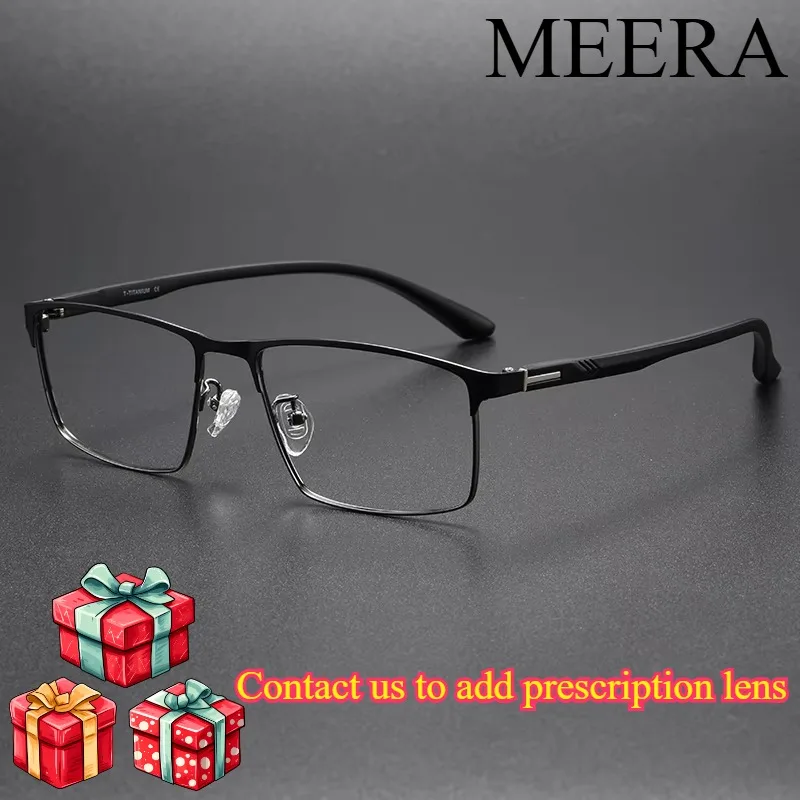 

P9952 Business Eyeglasses Tr90 Frames Optical Custom Eyewear Manufacturers Men Acetate Titanium Optical Square Frames Shenzhen