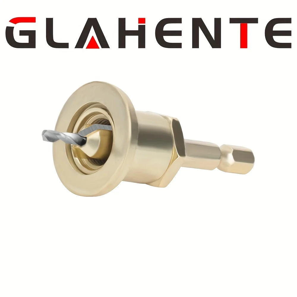 ‌1PC Adjustable Countersink Bit - Hex Shank for Woodworking & Self-Tapping Screws, Alloy Head Durable Design‌