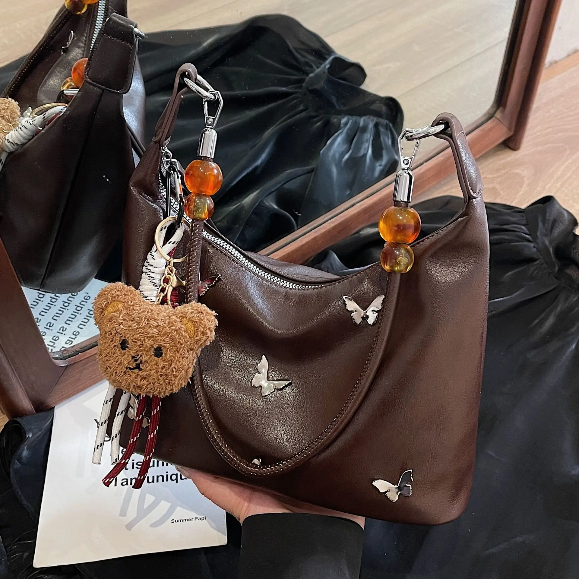 

2025 New Luxury Large Capacity Shoulder Bag for Women, Elegant Underarm Crossbody Purse, Casual Tote Bag, Chic Versatile