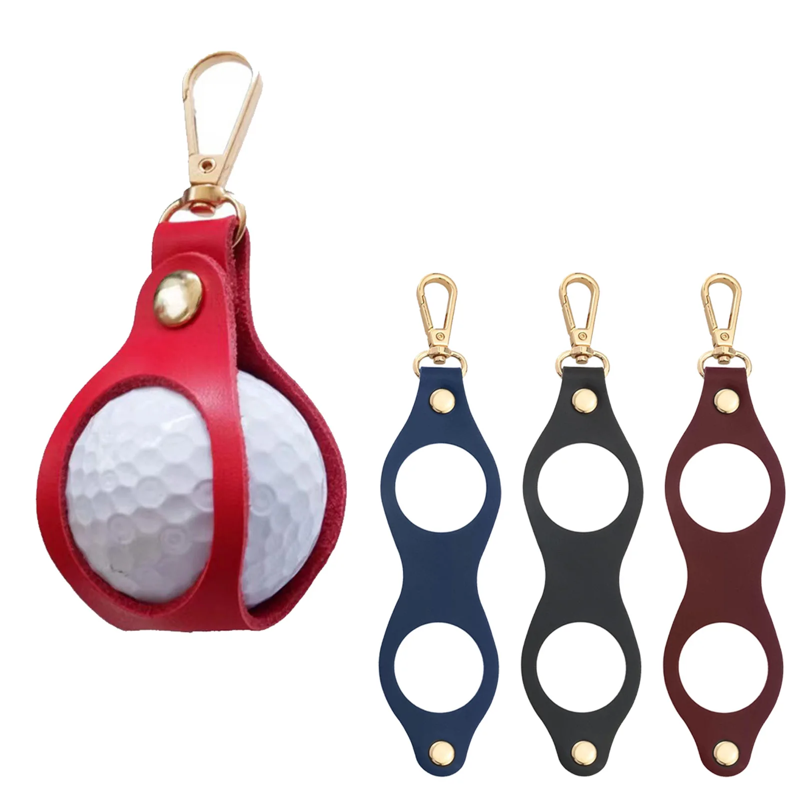 Mini Golf Ball Bag Pocket Storage Pouch Golfing Storage Keyring Sleeve Bag Balls Holder Cover Waist Bag Golf Accessories