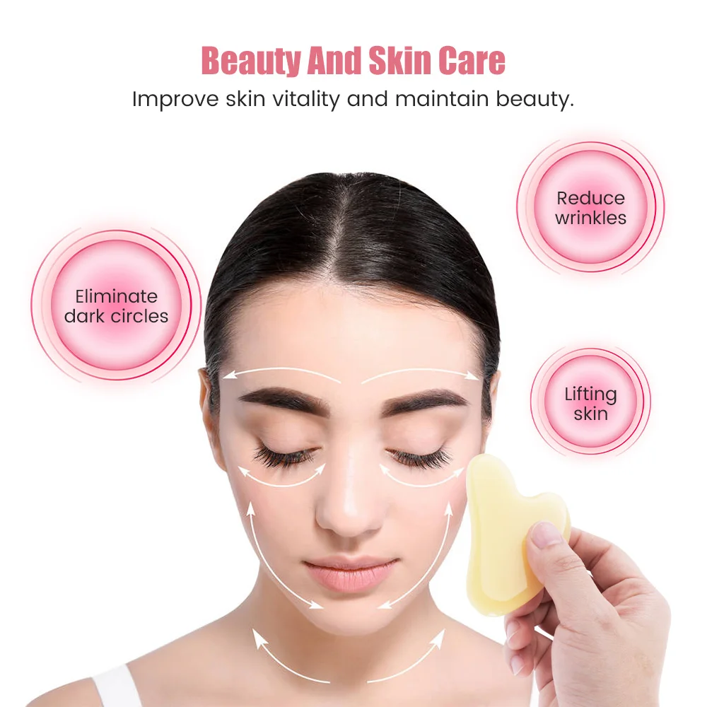 Guasha Face Spa Massager Gua Sha Scraper Board Neck Face Lift Up Wrinkle Remover Facial Massage Scraper Skin Care Beauty Tools