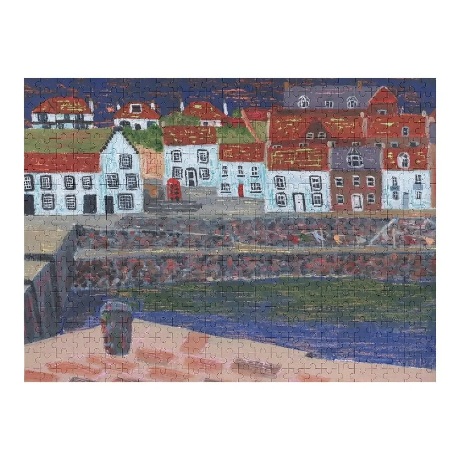 

Cellardyke Harbour 3 Jigsaw Puzzle Custom With Photo Christmas Gifts Photo Puzzle