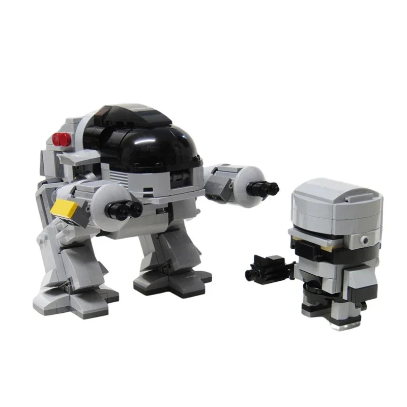 Bricklink Technische Robot Stad Politie RoboCops Film Figuren Toekomst Militaire SWAT Gewapende Robo CAIN Sets Bouwstenen Speelgoed Gift