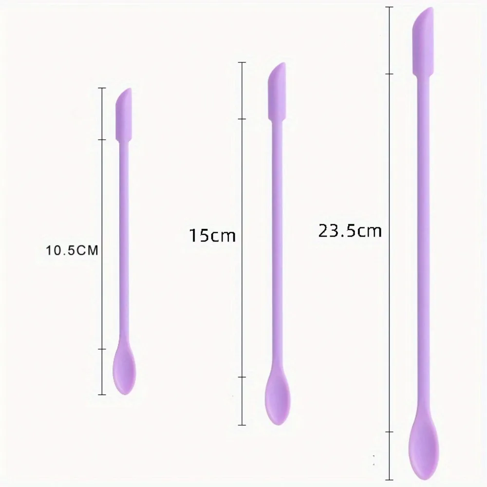 재사용 가능한 실리콘 메이크업 주걱 크림 페이스트 용 컴팩트 디자인 미니 사이즈 스크래치 믹스 화장품 위생 미용 도구