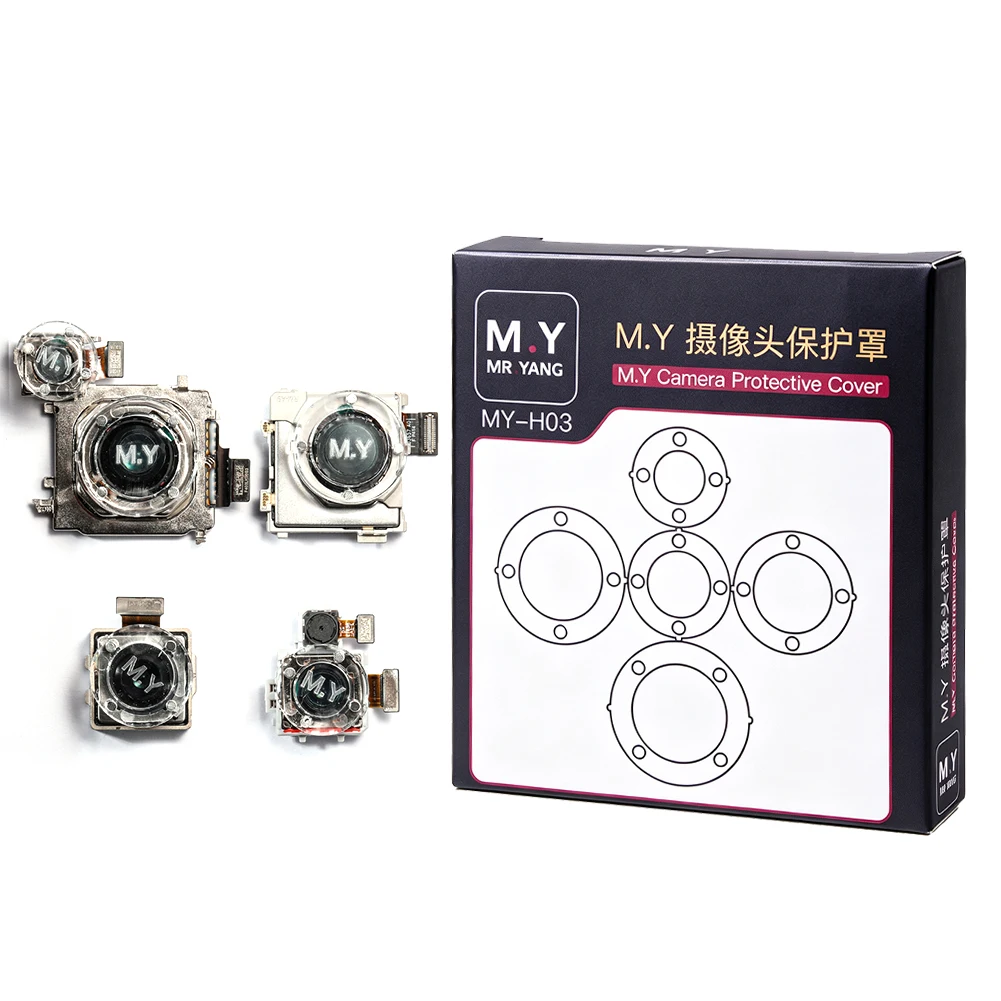 M.Y Mobile Phone Camera Protection Cover 5pcs Cover Set Universal for Android Phone Camera Dust Water Proof During Repair Work